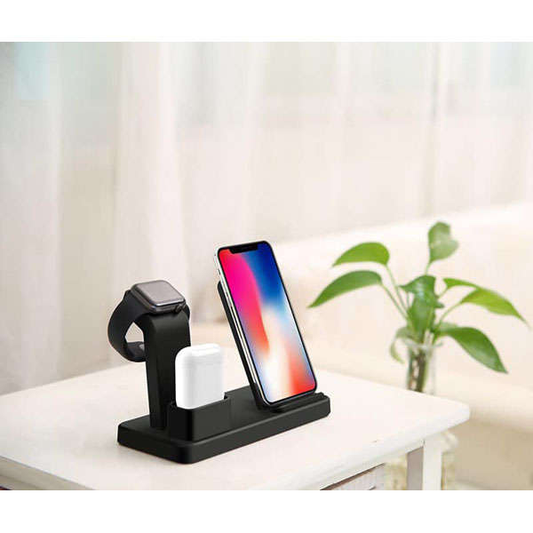 Q12 Qi Wireless Charging Station/ Stand for iPhone, Watch, Airpod
