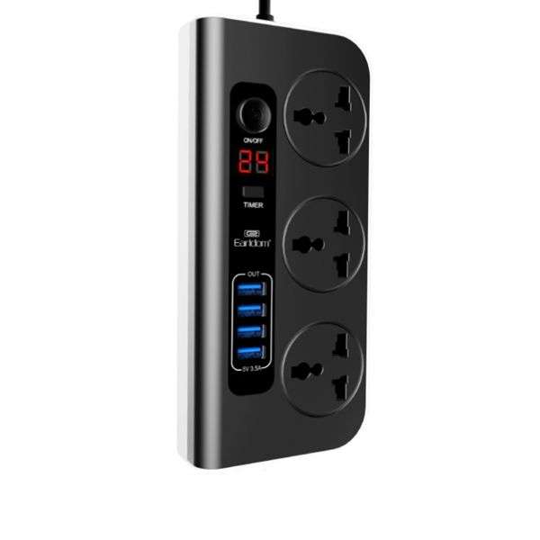 Earldom Multi-Functional Socket Adapter with USB