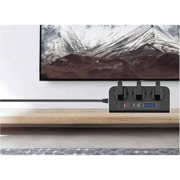 Earldom Multi-Functional Socket Adapter with USB
