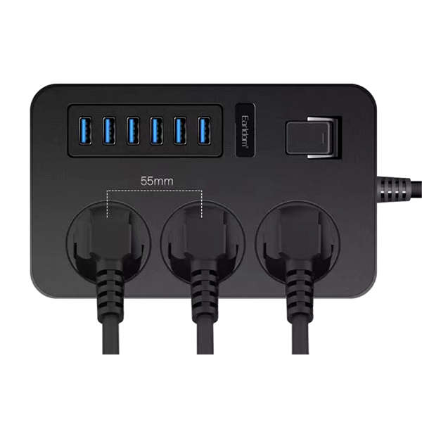 Earldom Multi-Functional Socket Adapter with USB