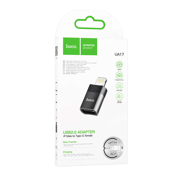 Hoco Lightning Male to USB TYPE-C Female Adapter
