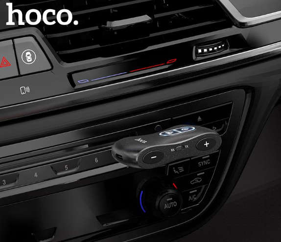 Hoco E73 Pro Bluetooth 5.0 Audio Transmitter & Receiver In Car Aux 3.5mm