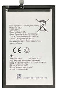 Generic Battery for Tecno Spark 7, 7T : BL-58CT