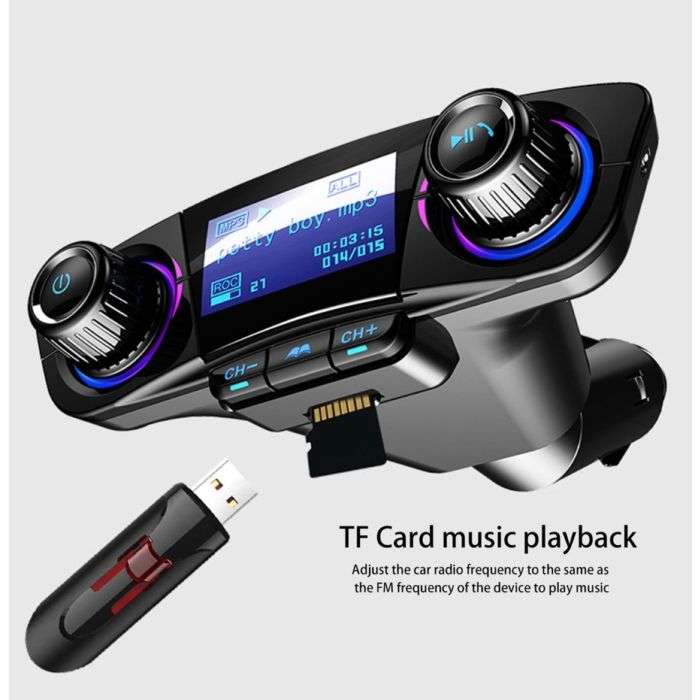 Earldom Bluetooth FM Transmitter Wireless Radio Adapter Car Kit