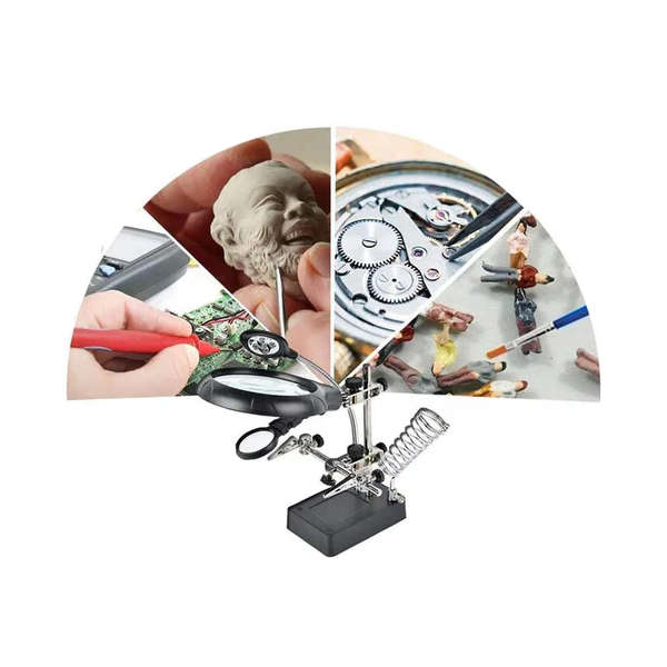 Andowl Solder Helping Hands, Magnifier