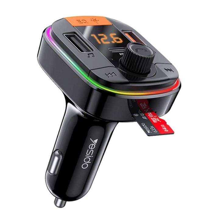 Yesido Y39 FM Bluetooth Handsfree Transmitter Music Player Car Charger (Copy)
