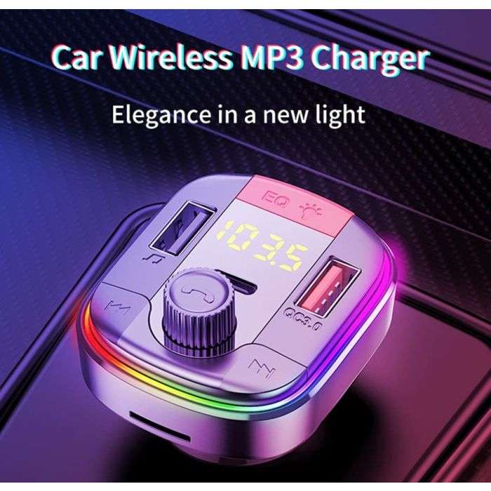 Yesido Y39 FM Bluetooth Handsfree Transmitter Music Player Car Charger (Copy)