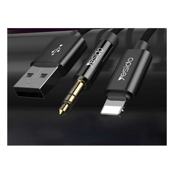 Yesido YAU18 Lightning to 3.5mm Aux Charging & Listening Cable