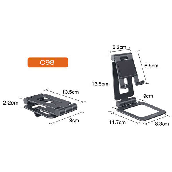 Yesido C98 Foldable Cellphone, Tablet Desktop Holder for 12.9"