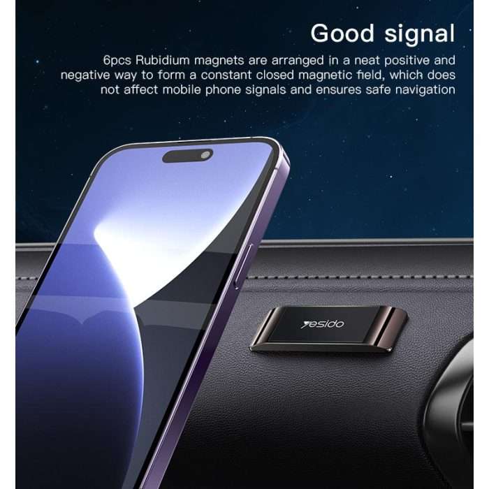 Yesido C152 High Quality All-aluminum Alloy Universal Dashboard Magnetic Mobile Car Phone Holder