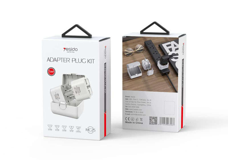 Yesido Wall World Travel International Travel Plug, Adapter