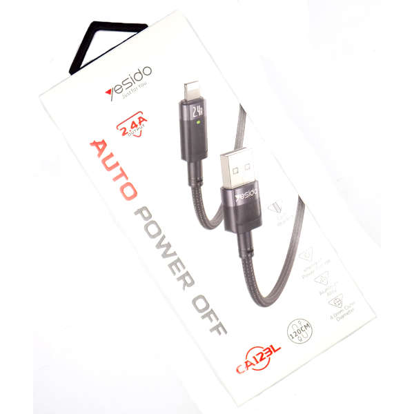 Yesido Auto Power Off Lightning Cable