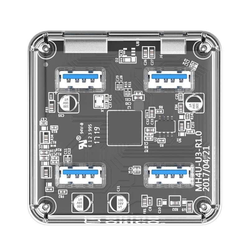 ORICO 4 Port USB3.0 Transparent Hub