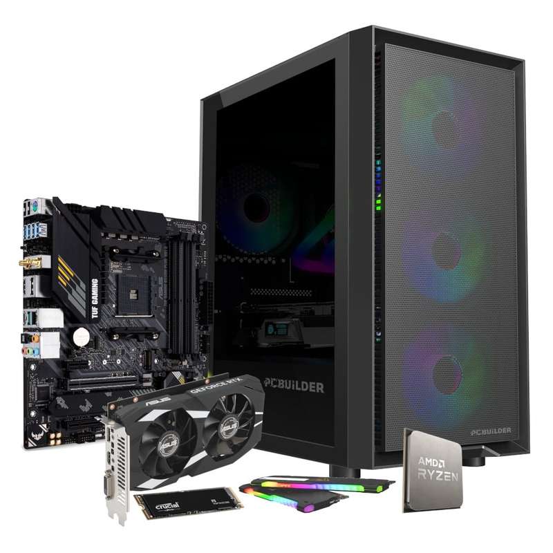 PCBuilder Ryzen 5 5600X SENTINEL Windows 11 Gaming PC