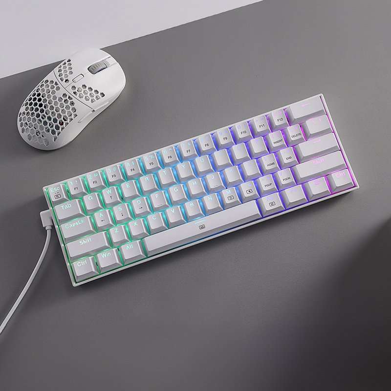 REDRAGON DRAGONBORN Wired Mechanical Keyboard RGB67Key Design - White
