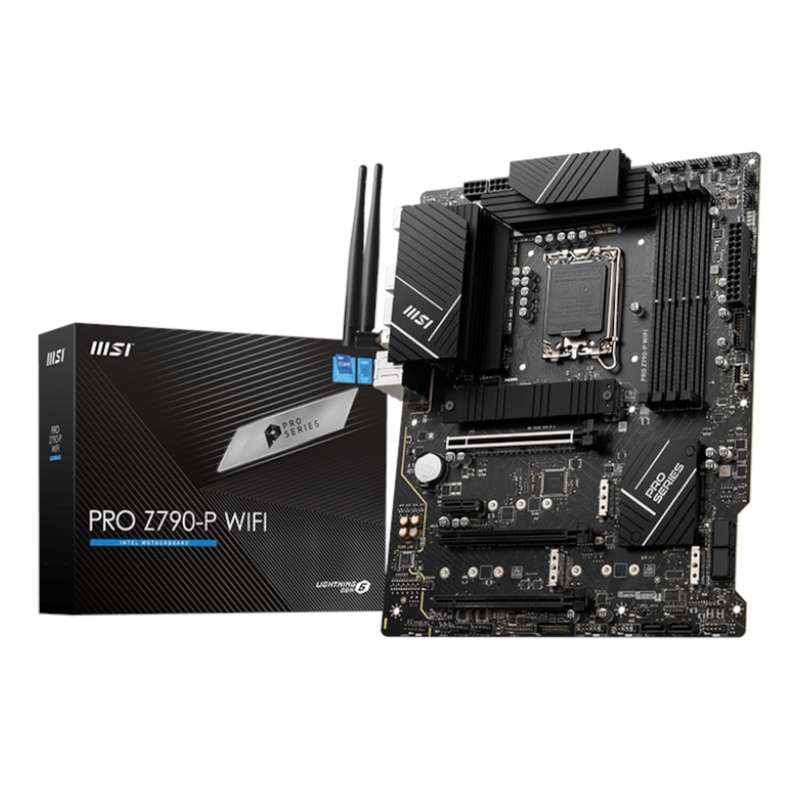 MSI PRO Z790-P WIFI Motherboard  Intel Z790, Wi-Fi 6E, DDR5, ATX