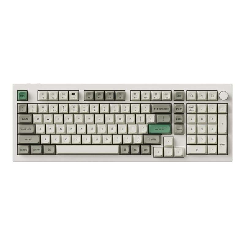 Keychron Q5M-M1 QMK/VIA Wireless Custom Keyboard - Shell White