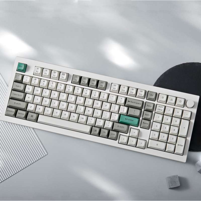 Keychron Q5M-M1 QMK/VIA Wireless Custom Keyboard - Shell White