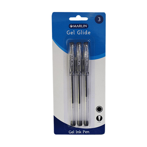 Marlin Gel Glide Gel Ink Pens Colour: Black
