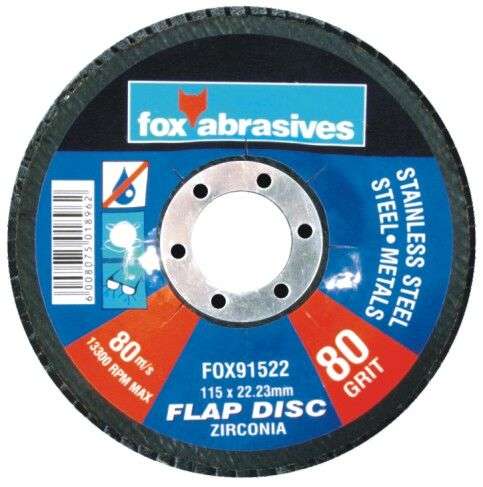 Fox Tools - Abrasive Disc Flap Std 115mm - 80g
