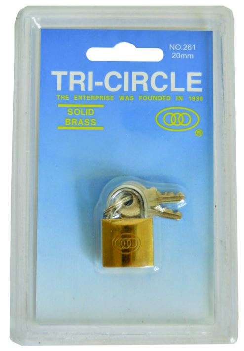 Moto-Quip - 20mm Tri Circle Standard Padlock