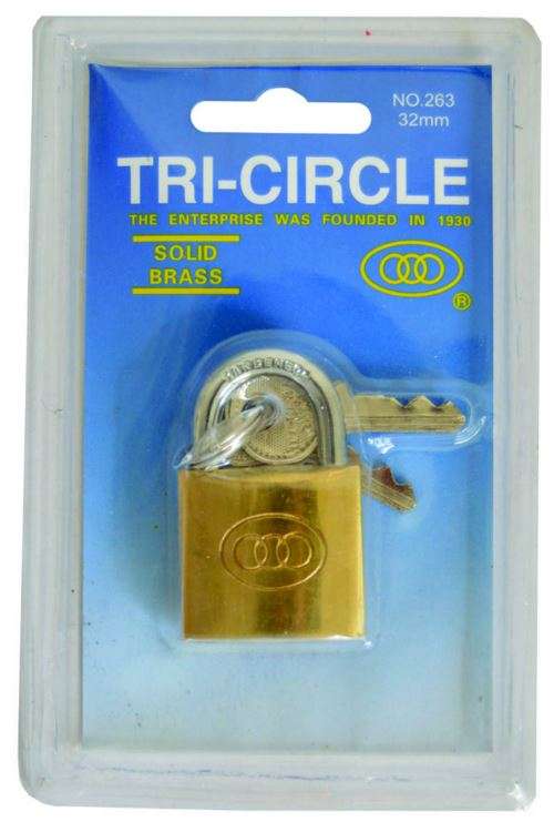 Moto-Quip - 32mm Tri Circle Standard Padlock