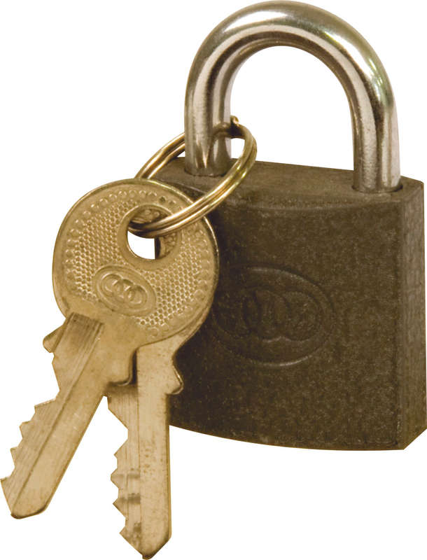 Moto-Quip - Tri Circle Iron Standard Padlock - 2.5cm