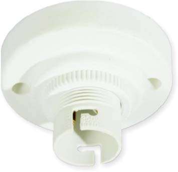 Elec Mts Lampholder Batton White L