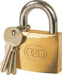 Padlock Tri Brass - 50mm