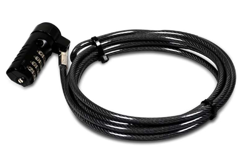 Port Design 4 Digit Notebook Combination Lock  1.8m - Black
