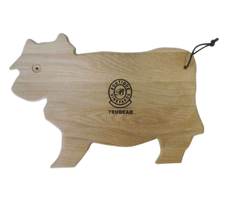 Trudeau Oak Cow Serving Board