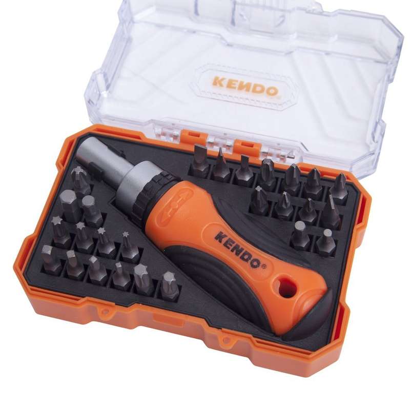 Kendo 27 Piece Multi-Bit Ratchet &amp; Screwdriver Set