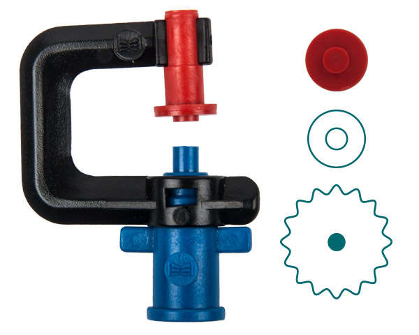 Rainjet Red 360D Mister Micro Head - 1.3mm