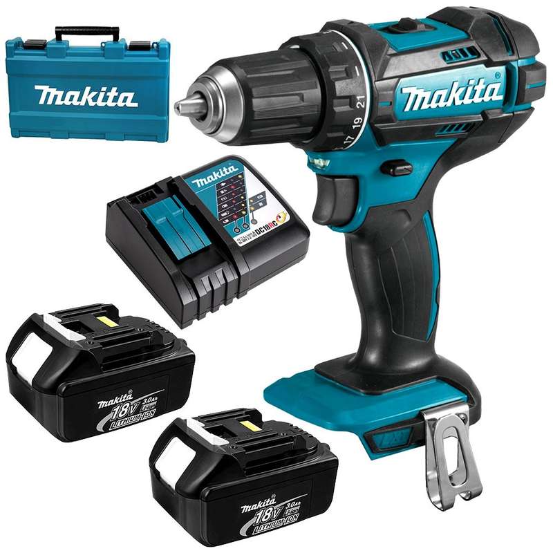 Makita DHP482RFE 18V Cordless Driver Drill &amp; 2 x Battery Combo
