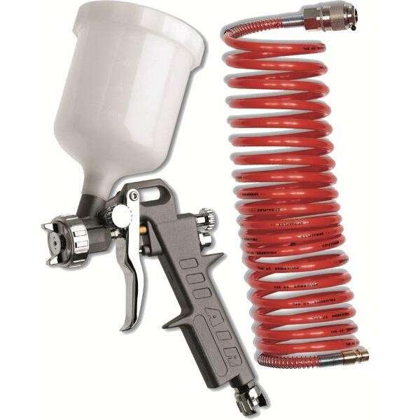 Air Craft Gravity Feed Spray gun with 5m Spiral Hose