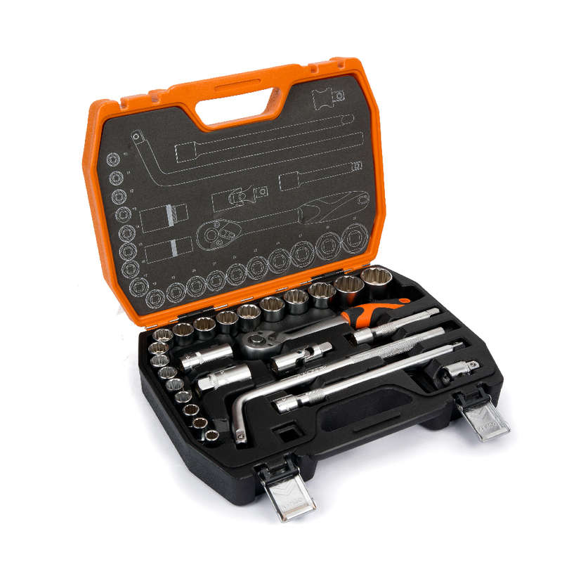 Kendo Socket Set (1/2 Inch Drive Set) - 26 Piece