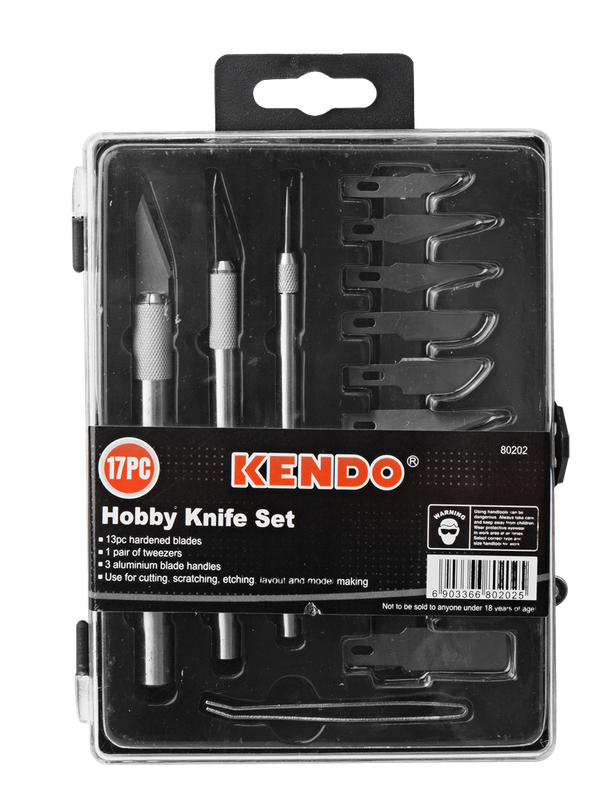 Kendo - Knifes and Blades Cutting Set - Vinyl, Crafting, Hobby (17 Piece)
