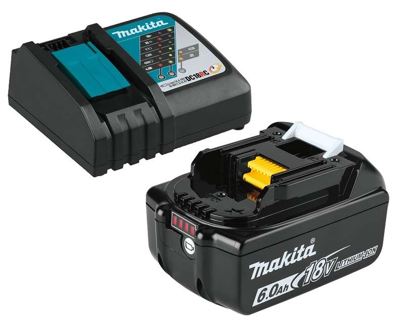 Makita BL1860B Battery &amp; Compact Fast Battery Charger Combo Set