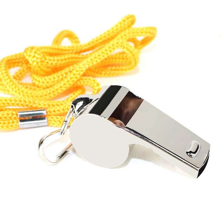 SourceDirect - Whistles - Metal Referee Whistle (Pack of 12)