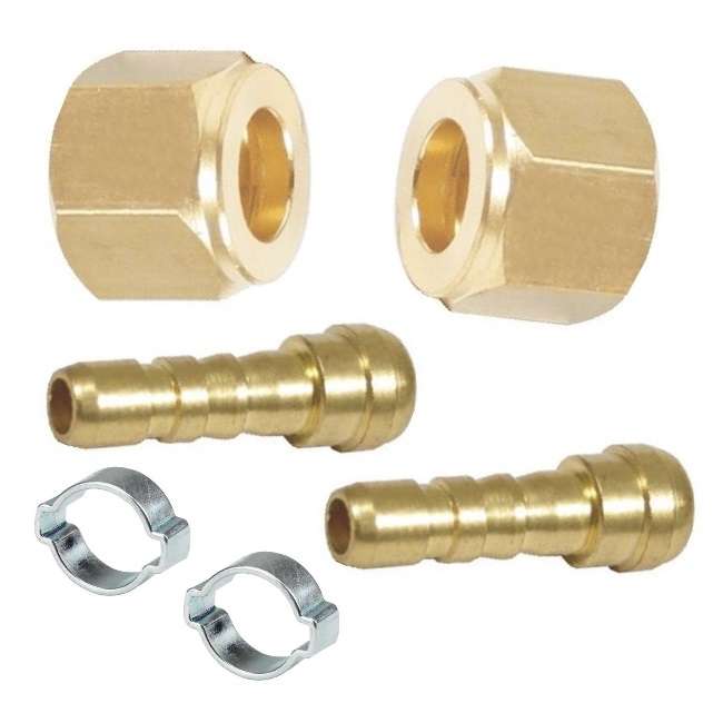 Matweld 3/8" Hose Tail and Nut Set Acytelene LH (6 Piece)