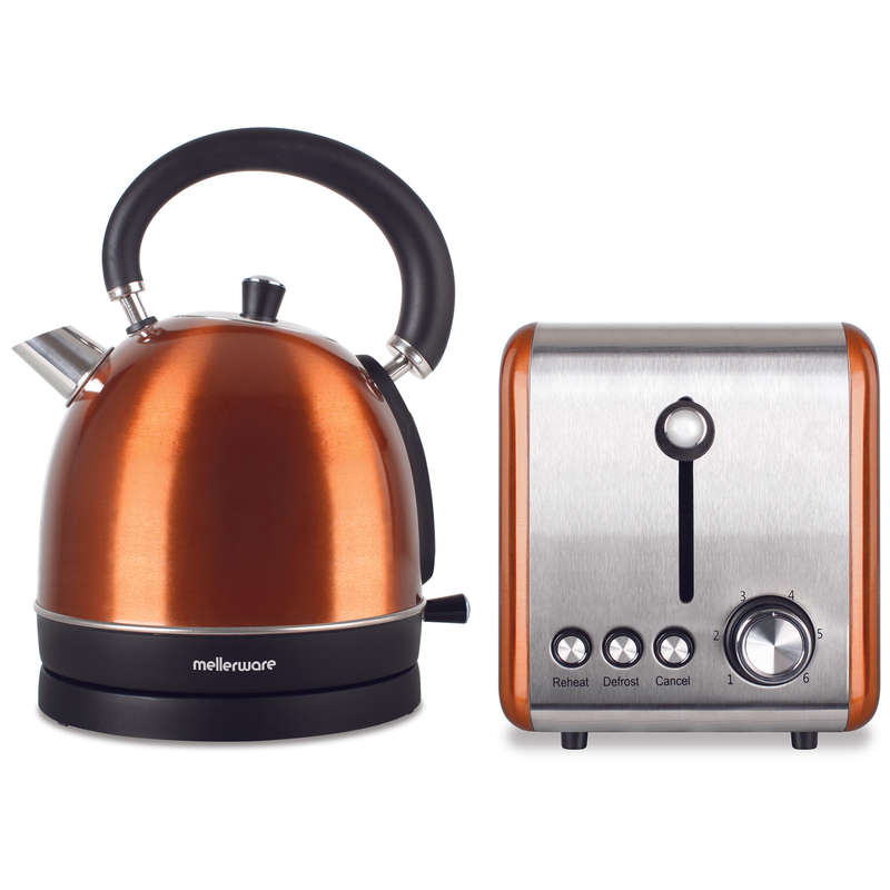 Mellerware - Kettle &amp; Toaster Set - Copper