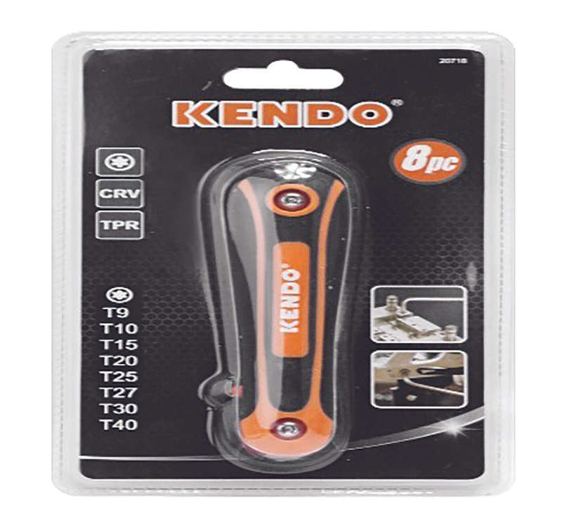Kendo 8 Piece Folding Torx  Key Set