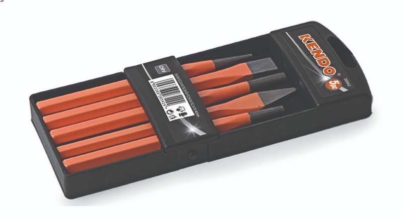Kendo 5 Piece Punch &amp; Chisel Set