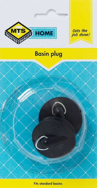 MTS Home 2 Piece Basin Rubber Plug - Black
