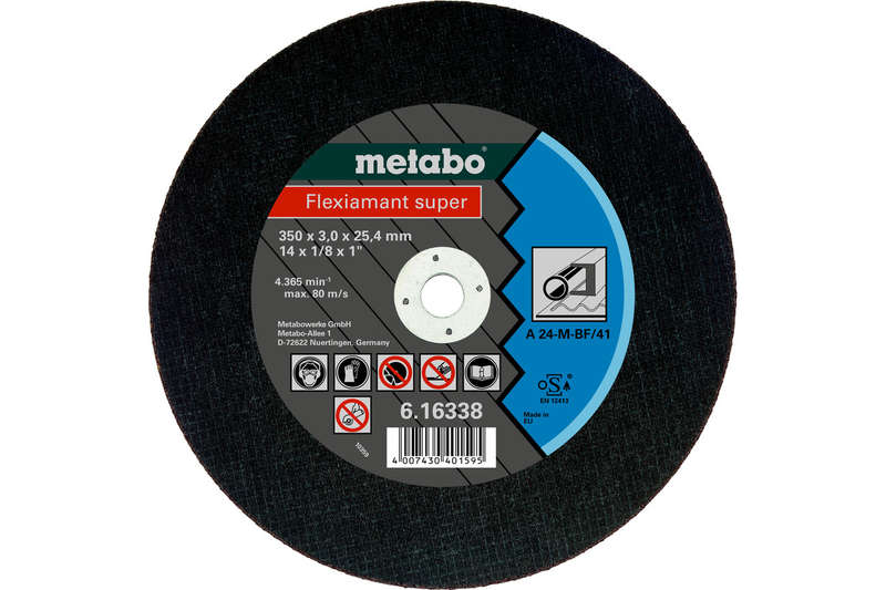 Metabo - Flexiamant Steel Cutting Disc - 350mm - TF 41 (616338000)