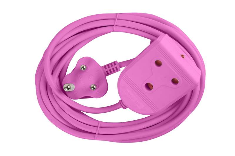 Electricmate 16A 5m Extension Lead - Pink