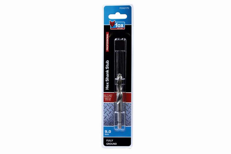 FOX HSS Hex STUB Drill Bit 9.0 X 84mm