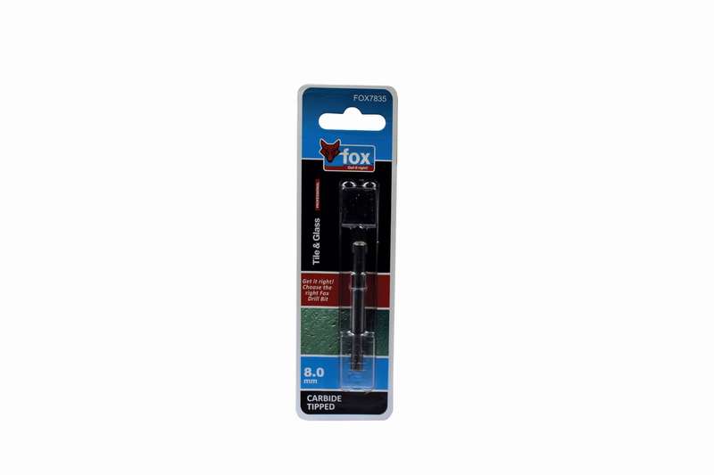 FOX Glass &amp; Tile Drill Bit 8.0mm