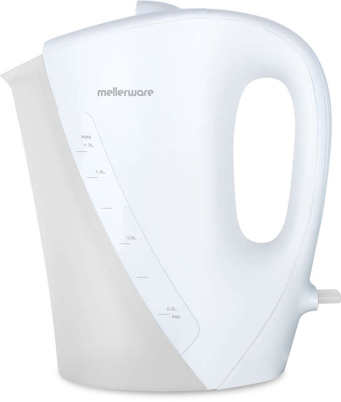 Mellerware Kettle Corded Plastic White 1.7L 2200W "Zambezi"