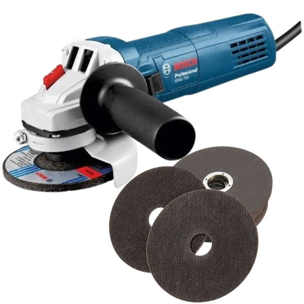 Bosch - GWS 700 Angle Grinder -700W And 5x Cutting Discs 115mm